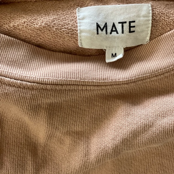 Mate the Label - Organic Terry Raglan Sweatshirt 
Color Dusty Rose - Picture 5 of 5